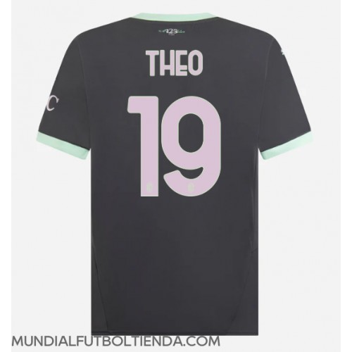 Camiseta AC Milan Theo Hernandez #19 Tercera Equipación Replica 2024-25 mangas cortas